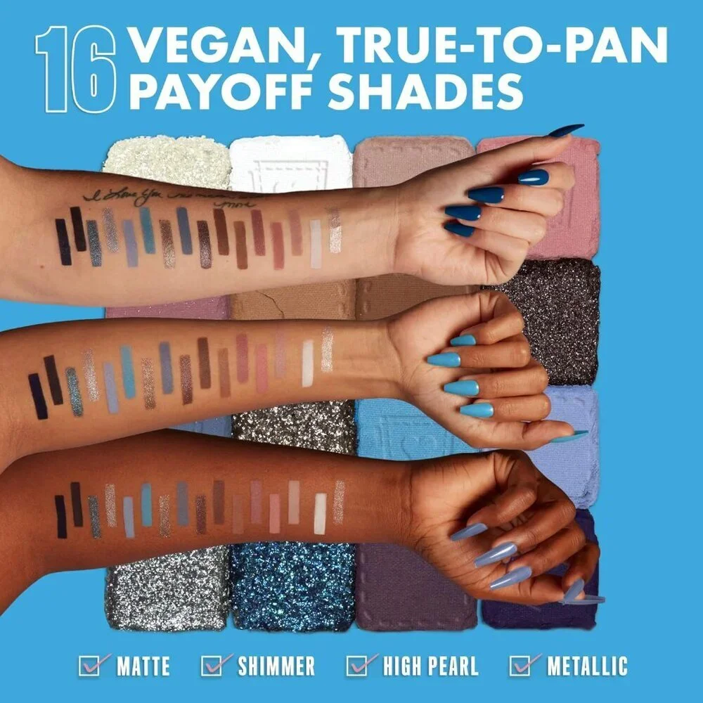 🆕 Makeup Ultimate Shadow Palette 16-Shade Vegan Formula -Vintage Jean Baby Wide - Picture 3 of 7